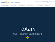 Tablet Screenshot of doughertyrotary.org